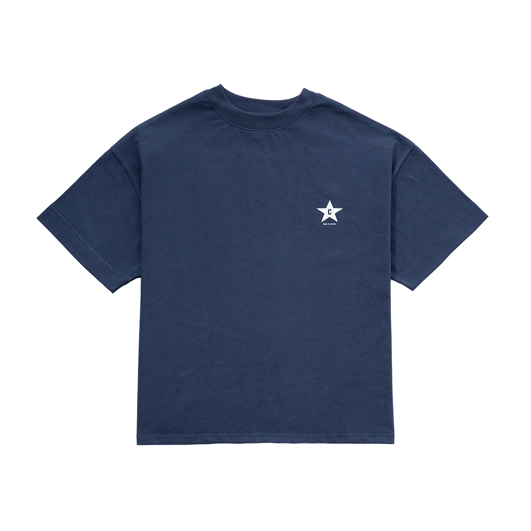 LESS IS MORE tee in Slate