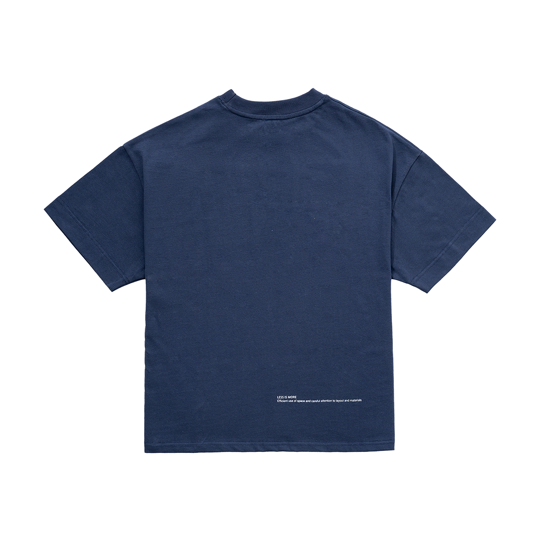 LESS IS MORE tee in Slate