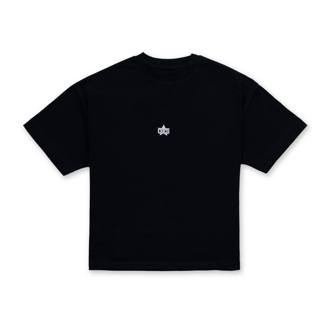 LESS IS MORE TEE in Black