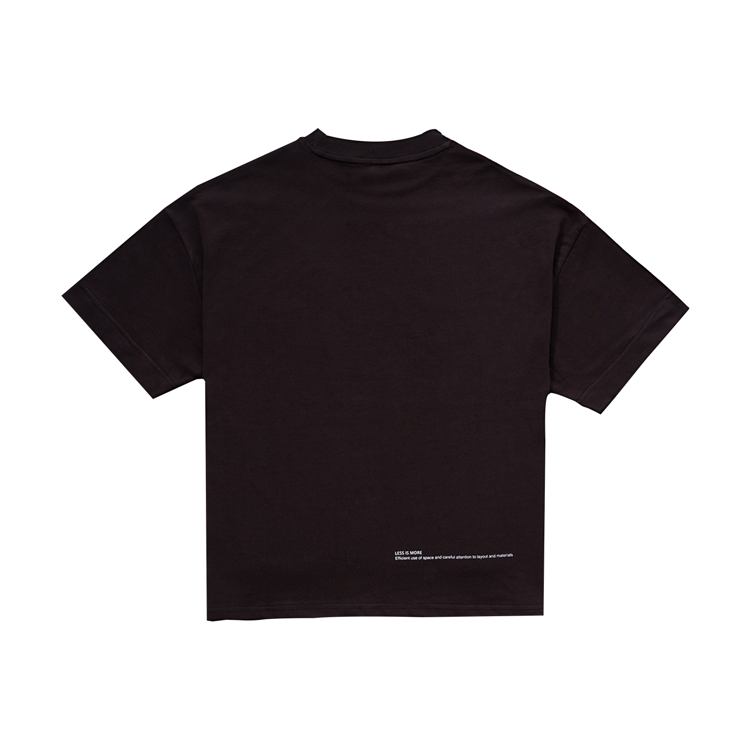 LESS IS MORE TEE in Black