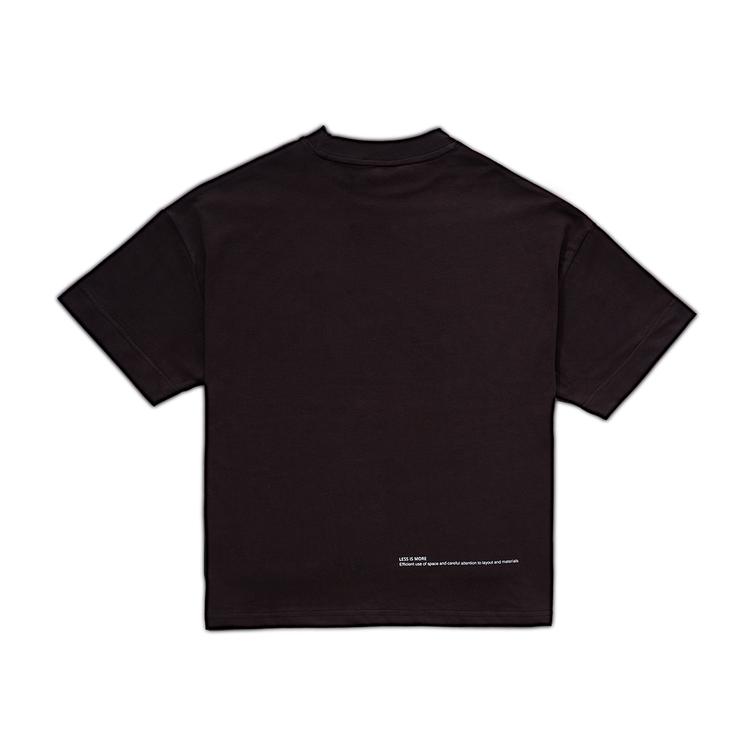 LESS IS MORE TEE in Brown