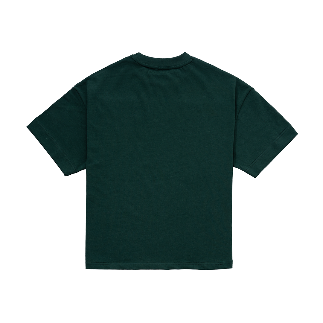 LESS IS MORE TEE in Bottle green