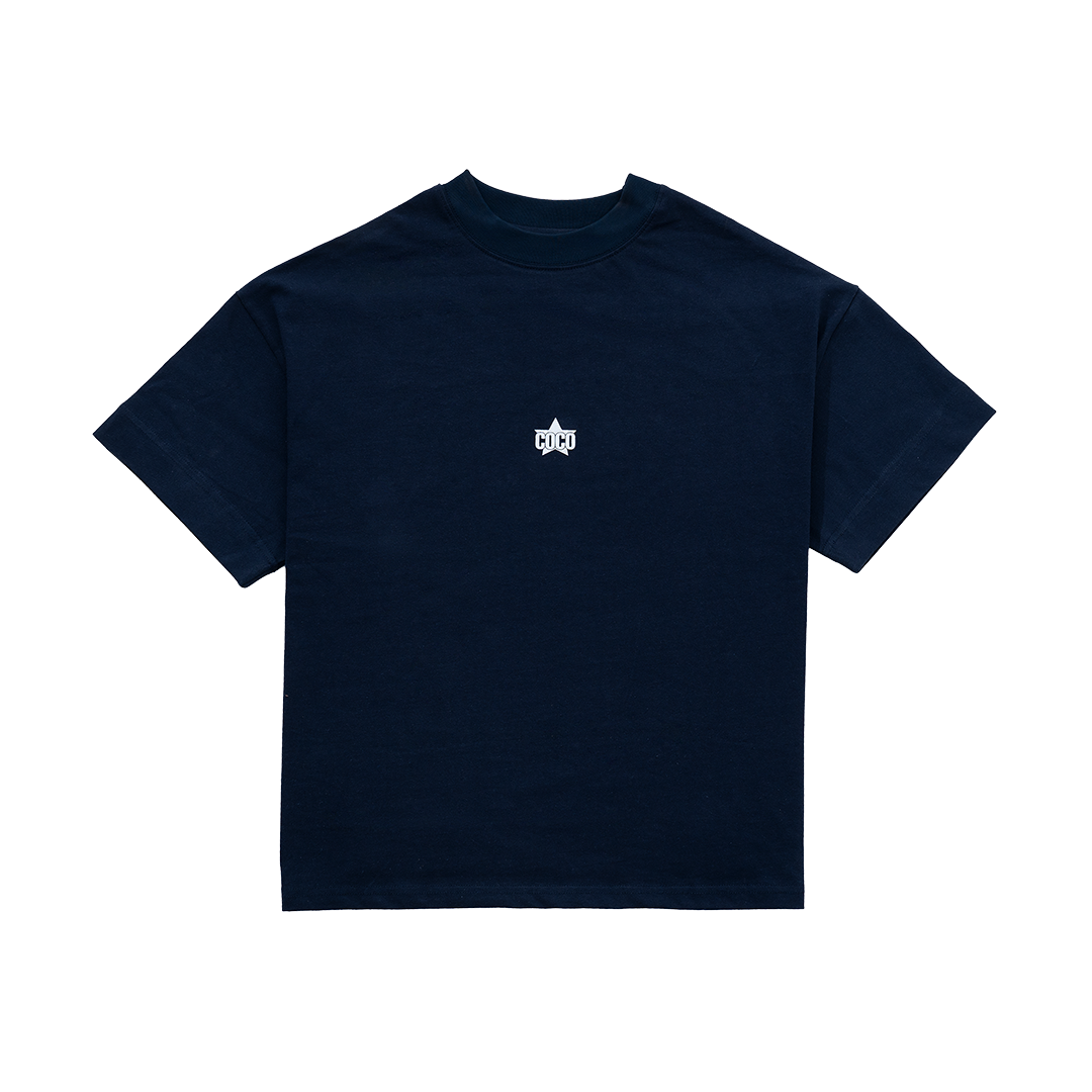 LESS IS MORE TEE in Navy Blue