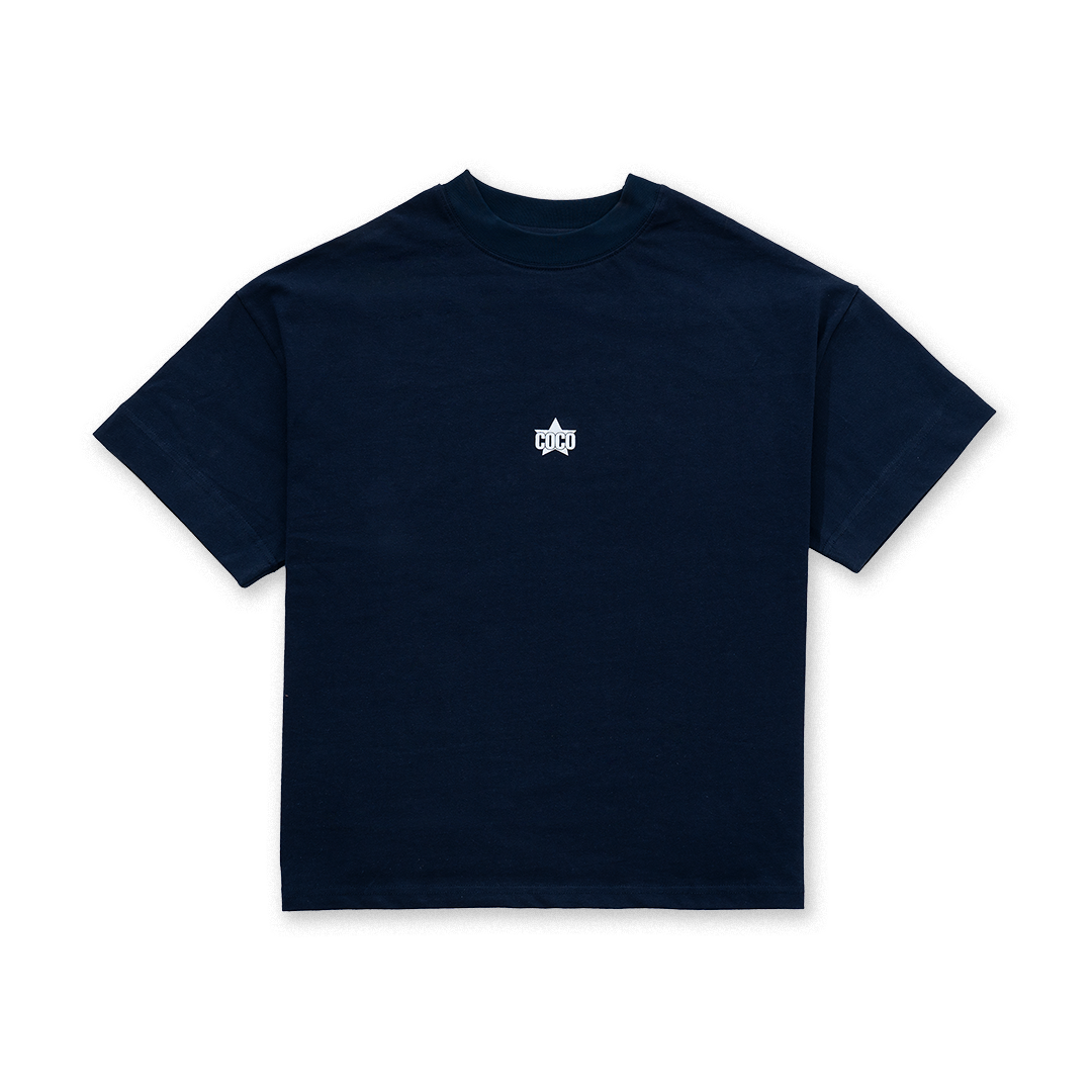 LESS IS MORE TEE in Navy Blue