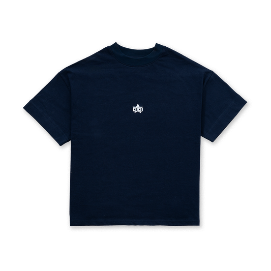 LESS IS MORE TEE in Navy Blue