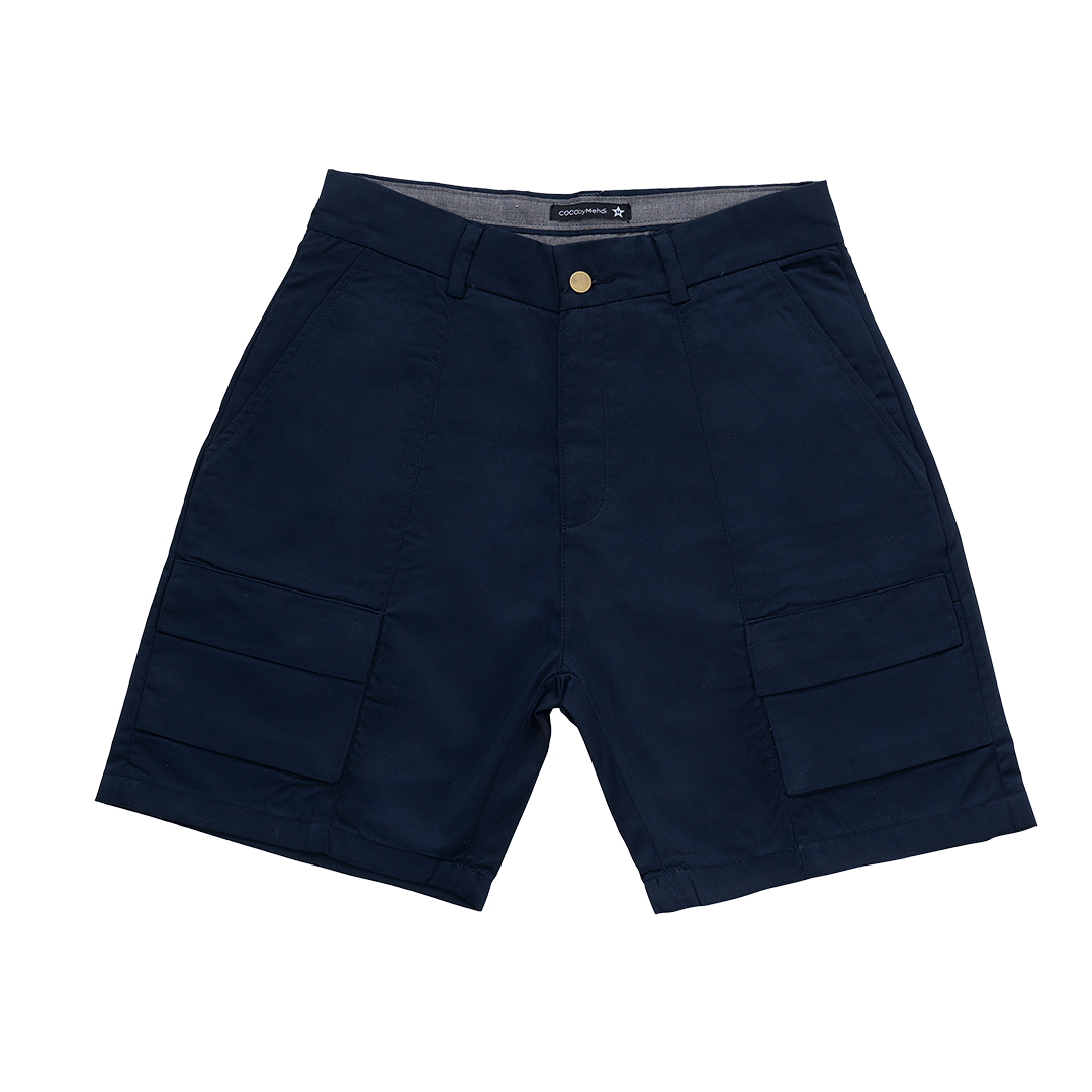 LESS IS MORE Cargo Shorts in Deep Blue