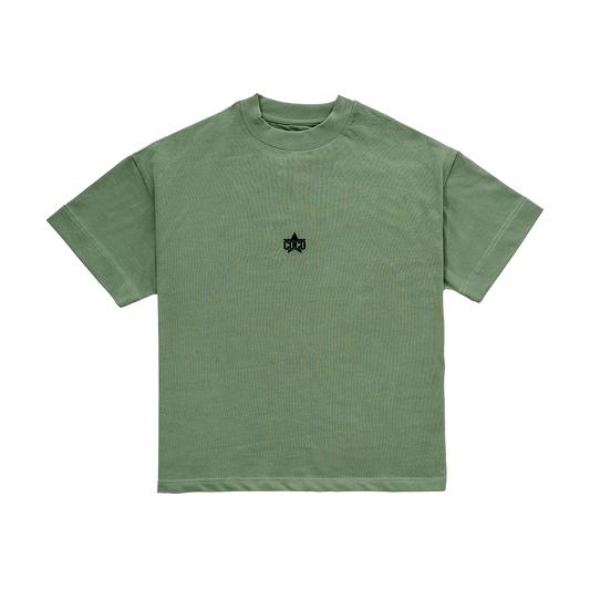 LESS IS MORE TEE in Olive Green