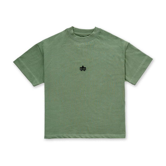 LESS IS MORE TEE in Olive Green