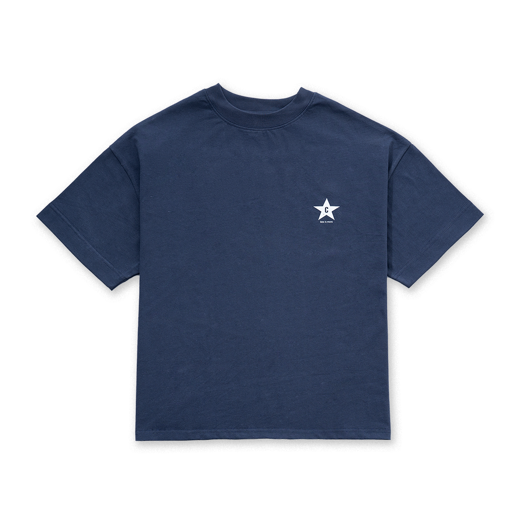 LESS IS MORE tee in Slate